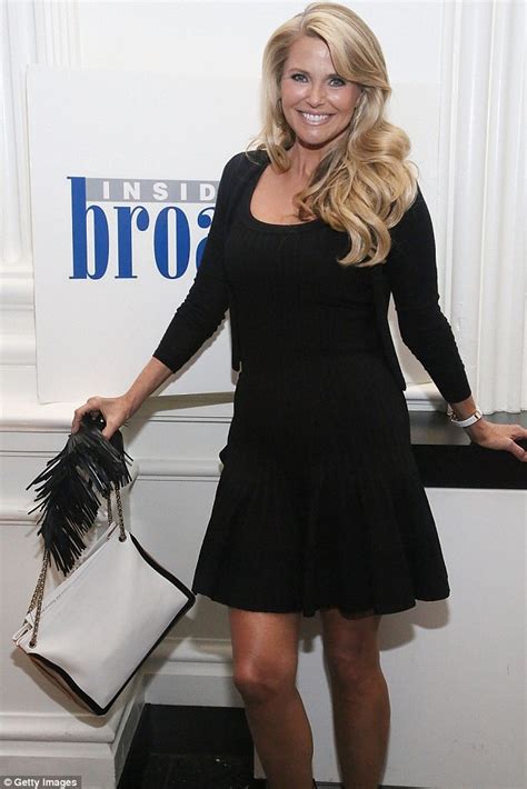 Christie Brinkleys Black Dress