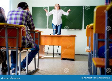 Angry Teacher Yelling Stock Photo Image Of Punishment 92670804