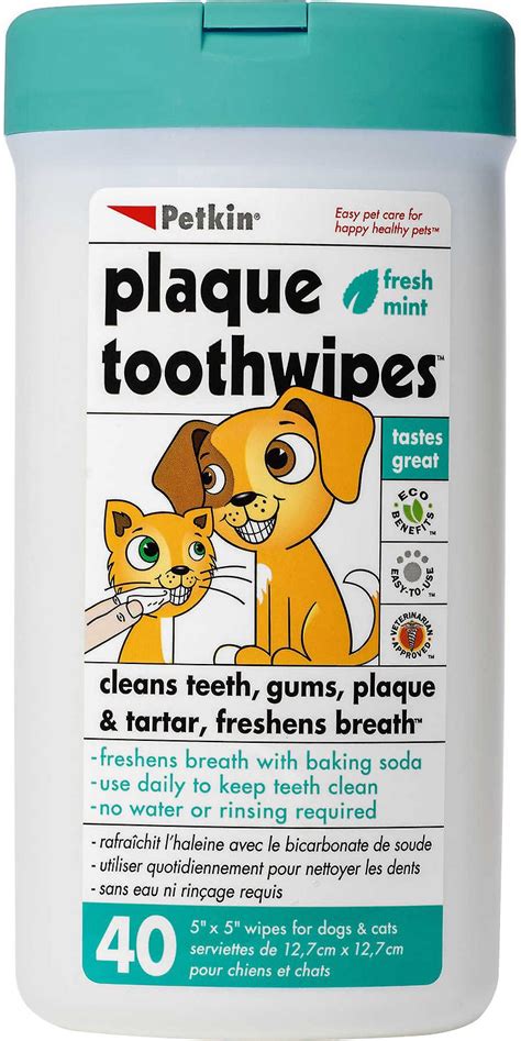 Have petkin toothwipes delivered to your door by pet circle. Petkin Fresh Mint Dog & Cat Plaque Tooth Wipes, 40 count ...