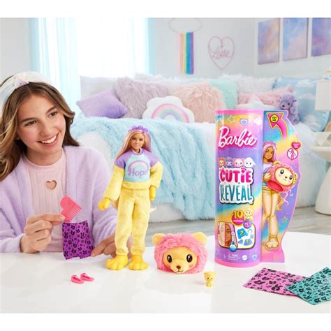 Barbie Cutie Reveal Puppe Im Löwen Plüschkostüm Smyths Toys Deutschland