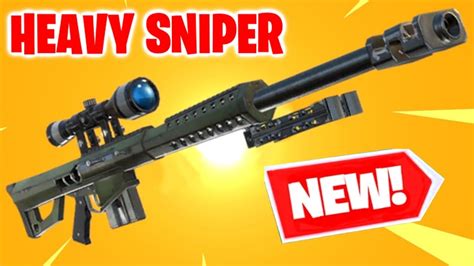 New Heavy Sniper Gameplay In Fortnite Battle Royale Live Youtube