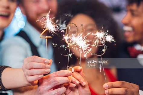 New Years Sparklers High Res Stock Photo Getty Images
