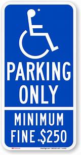 Buy Handicap Parking Signs Photos
