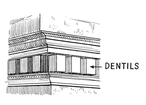 Dentils Art History Glossary