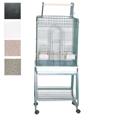 Aande Cage Company Black Play Top Bird Cage With Removable Stand 22 L X