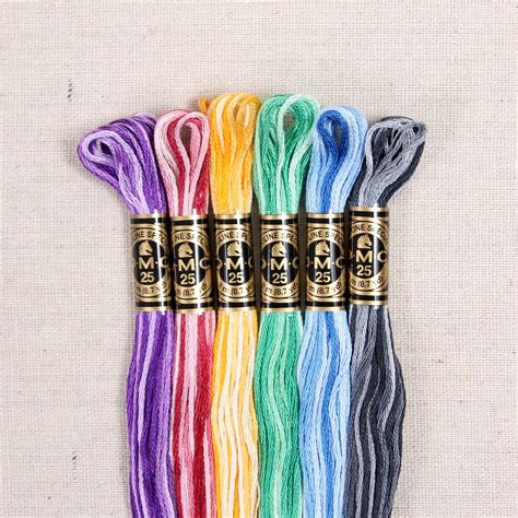 Dmc Embroidery Floss Mixed Colors Benzie Design