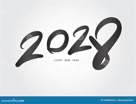 2028 Year Happy New Year 2028 Vector 2028 Number Design Vector