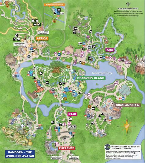 The meaning of the map is cloth or tablecloth derived from the word mappa (greek). Disney's Animal Kingdom - Information, Map, Attractions Guide