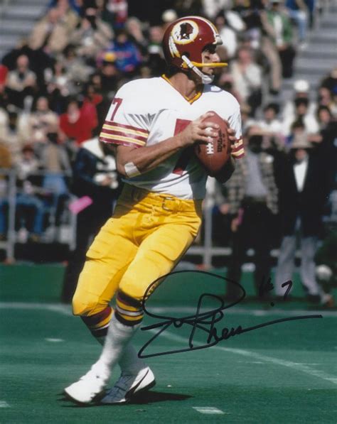Autographed Joe Theismann 8x10 Washington Redskins Photo Main Line