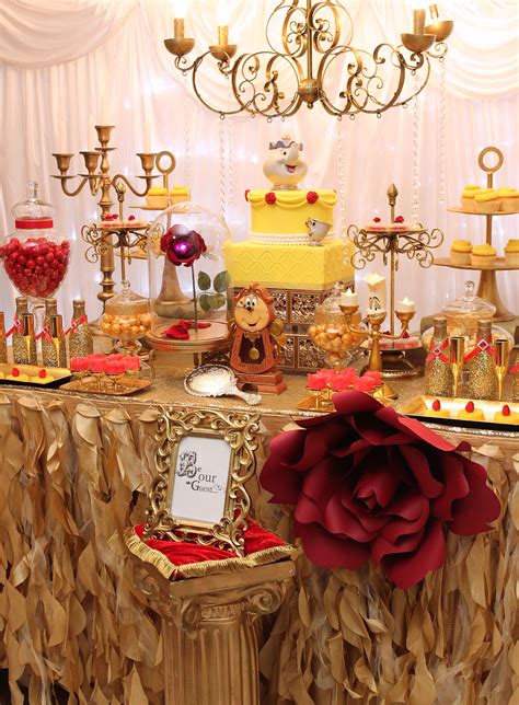 Beauty And The Beast Desserts Table Beauty And Beast