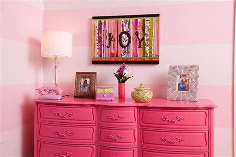 Pink And Green Girls Room