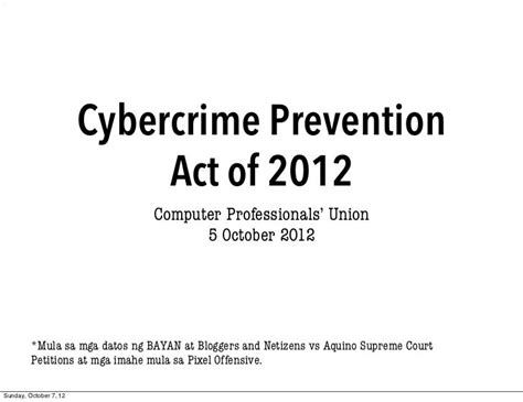 On The Cybercrime Act