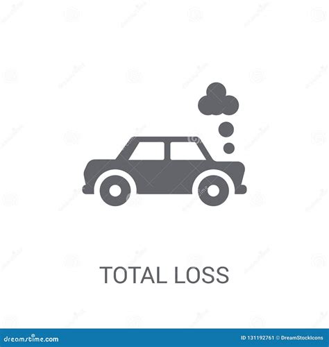 Total Loss Icon Trendy Total Loss Logo Concept On White Background