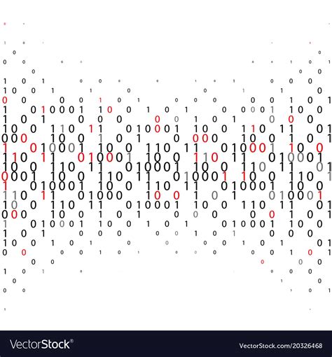 Abstract Binary Code Technology Background Vector Image