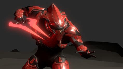 Halo Wars Banished Elite With Energy Sword Download Free 3d Model By