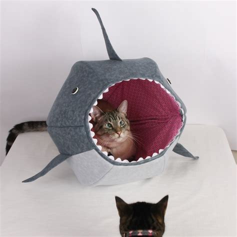 Great White Shark Cat Ball Cat Bed Cama De Gato Muebles Para Gato