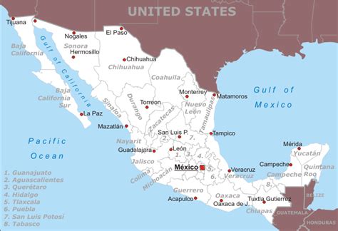 Pedestal Cena Transportar Mapa Politico De Mexico Para Colorear