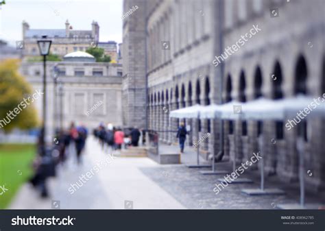 College People Park Blurred Students Courtyard Stock Photo Edit Now