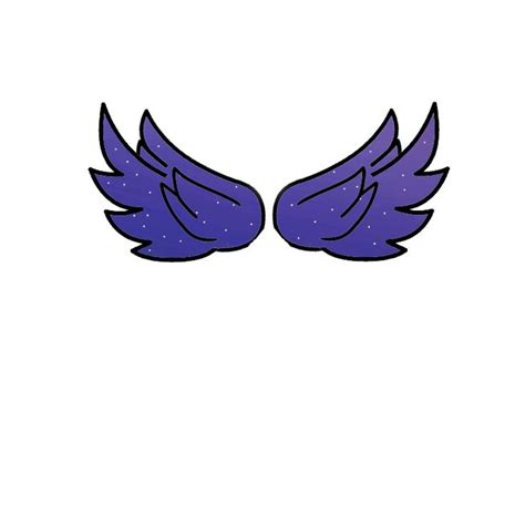 Gacha galaxy wings edit Edit:1 | Cute cartoon drawings, Anime wolf girl