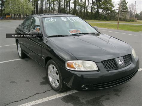 2006 Nissan Sentra 1 8l 4 Door Black Special Edition