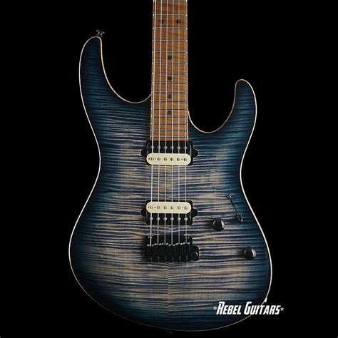 2021 Suhr Modern In Faded Trans Whale Blue Burst W Reverb France