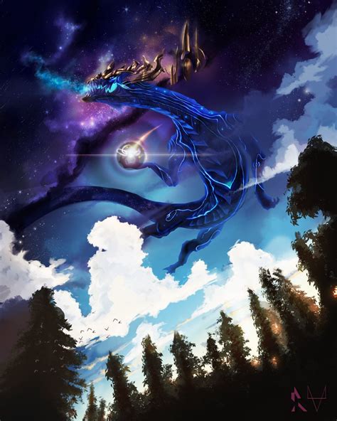 Space Dragon Wallpapers Top Free Space Dragon Backgrounds