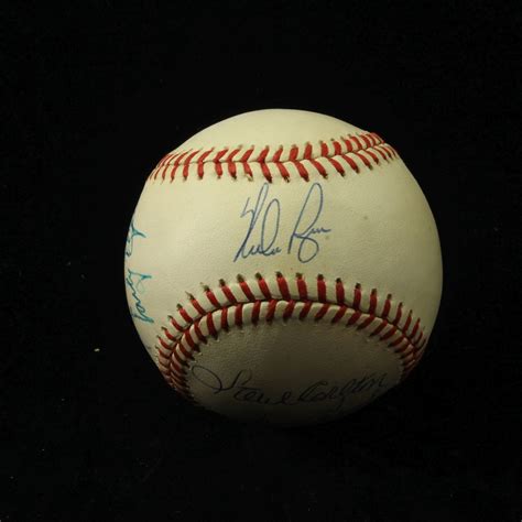 Goodlife Auctions Lot 1167 Autographed Baseball Signed By 8 Hall Of Fame Pitchers For Sale