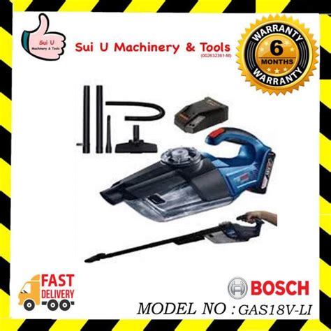 Bosch Gas18v Li 18v Cordless Vacuum Cleaner Set Lazada