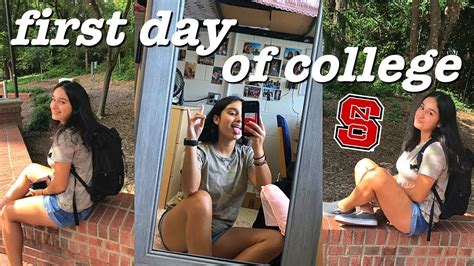 first day of college vlog nc state university youtube