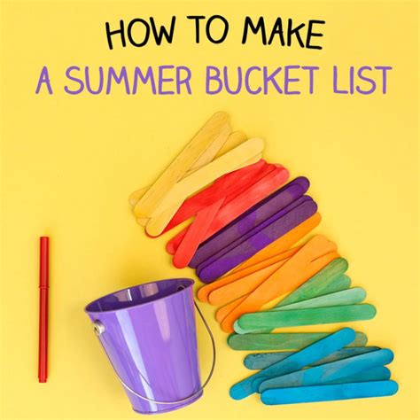 Make Summer Memories with this Bucket List Craft – Primrose Schools