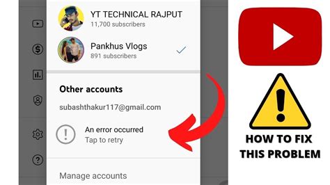 How To Fix An Error Occurred Youtube Problem YouTube