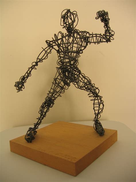 Image Detail For Fighter Wire Sculpture 11 X9 X9 Thinker Wire