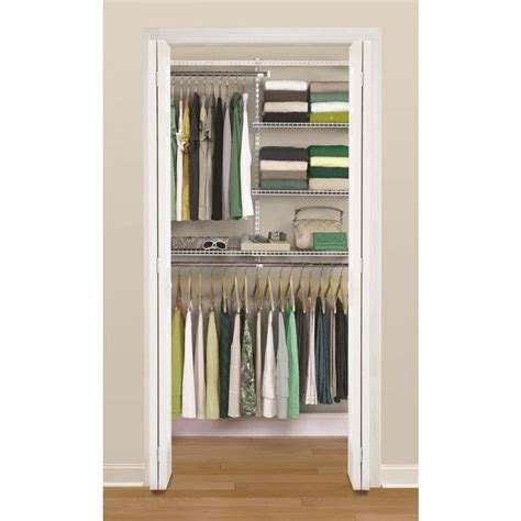 All about getting your life organized. Rubbermaid HomeFree series 3-ft to 6-ft x 12-in White Wire ...