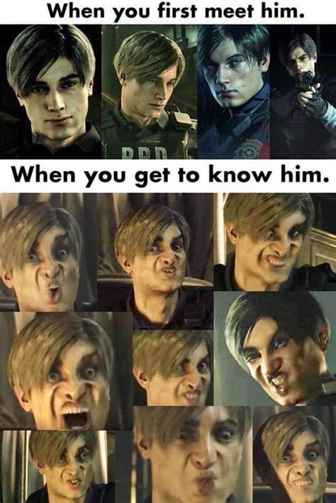 Evil Meme Albert Wesker Resident Evil Leon Moba Legends Leon Scott