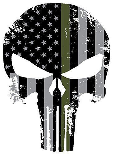 See more ideas about punisher skull, punisher, punisher logo. Punisher Skull 5.5 x 4 Inch Thin Green Line Tattered ...
