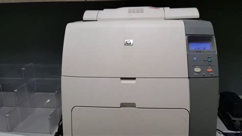 Hp Color Laserjet 4700 How To Print A Configuration Page Youtube