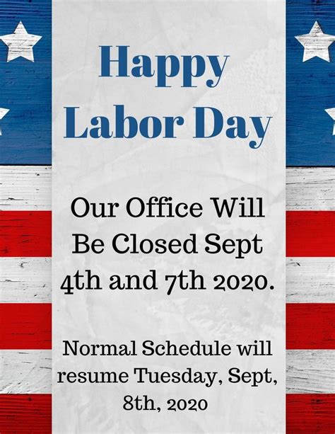 Labor Day Businesses Closed Design Corral