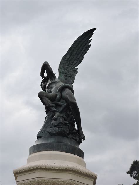 Lucifer and chloe investigate a murder where a witness claims a winged guardian angel saved her life; Lucifer Lives in Madrid: My Pilgrimage to Ricardo Bellver's El Ángel Caído