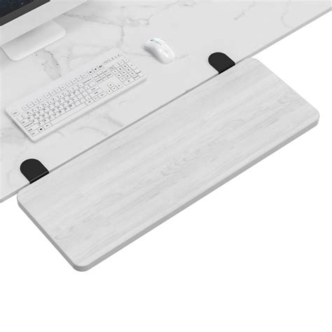 OUGIC Ergonomics Desk Extender Tray, 25.2"x9.5" Punch-Free Clamp on