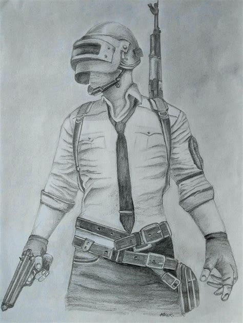Pubg Sketch By Ankur Character Sketches Art Drawings Sketches