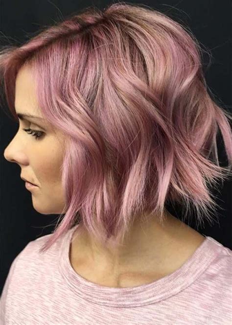 46 Amazing Pink Short Bob Hairstyles For Women In 2019 Fashionsfield