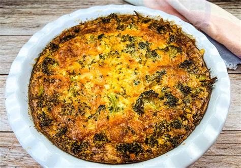 Broccoli 3 Cheese Impossible Quiche Cook What You Love