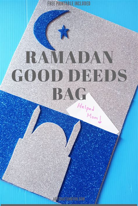 Ramadan Craft Good Deeds Bag