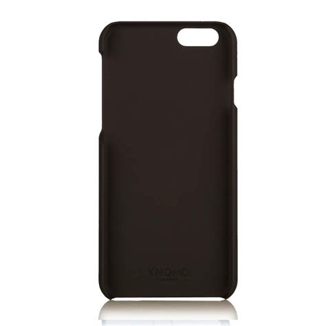 Gemaakt van hoogwaardig polycarbonaat in een gevormde, robuuste structuur zorgt deze case voor de bescherming van jouw telefoon. Knomo Leather Snap On Case iPhone 6 / 6S Plus Black ...