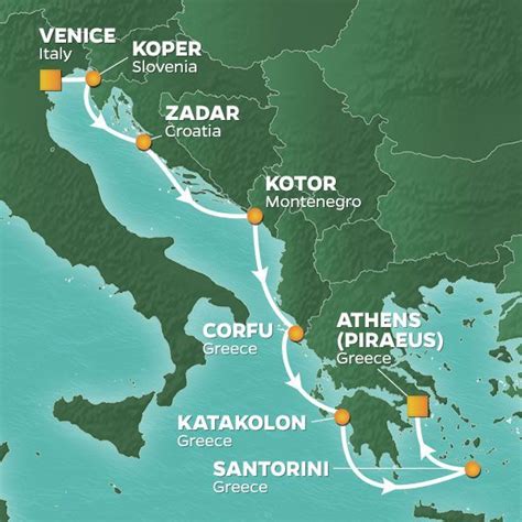 Road map of the croatian coast. Find A Journey | Dalmatian coast, Igoumenitsa, Katakolon ...