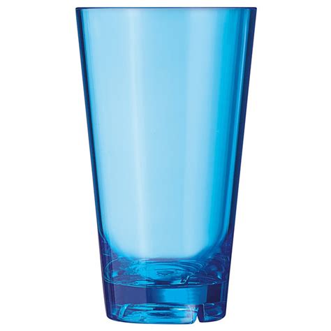 Arcoroc Fm403 Outdoor Perfect 19 75 Oz Blue San Plastic Cooler Glass By Arc Cardinal 36 Case