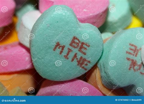 Be Mine Candy Heart Editorial Photography Image Of Macro 37474442
