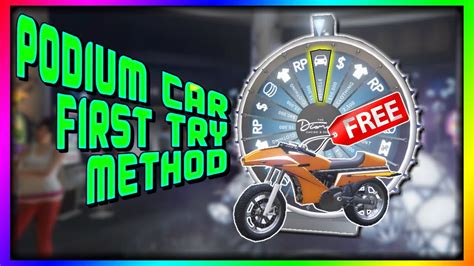 Also keep in mind the podium car changes every thursday during the gta online's weekly reset. Podium Car *FIRST TRY* Method - Explained || WIN EVERY ...