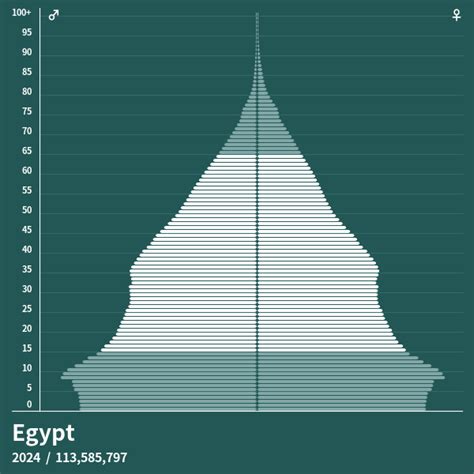 Population Pyramid Of Egypt At 2024 Population Pyramids
