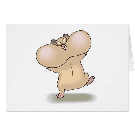 Funny Chubby Cheeks Hamster Card Zazzle